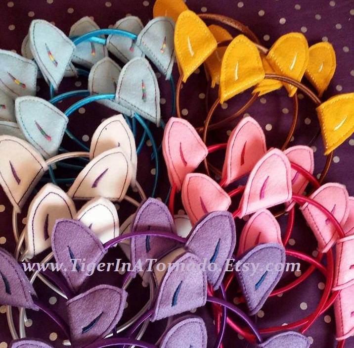 Partypackung 24 Filz Pony Ohren Stirnband - Gratis Versand von TigerInATornado