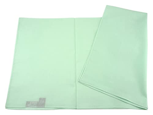 TigerTie Damen Nickituch Halstuch in blassmint einfarbig Uni - Tuchgröße 60 x 60 cm - 100% Baumwolle von TigerTie