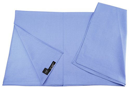 TigerTie Damen Nickituch Halstuch in hellblau einfarbig Uni - Tuchgröße 60 x 60 cm - 100% Baumwolle von TigerTie