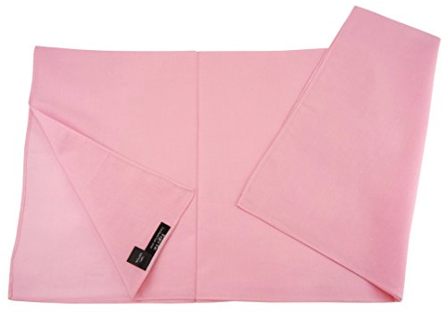 TigerTie Damen Nickituch Halstuch in rosa einfarbig Uni - Tuchgröße 60 x 60 cm - 100% Baumwolle von TigerTie