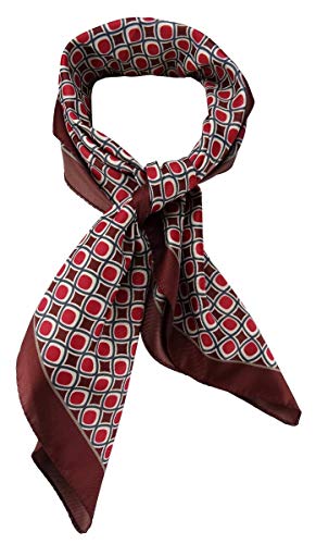 TigerTie Damen Nickituch Halstuch in rot beige braunrot petrol gemustert - Größe 60 x 60 cm TigerTie Damen Nickituch Halstuch in rot beige braunrot petrol gemustert - Größe 60 x 60 cm von TigerTie