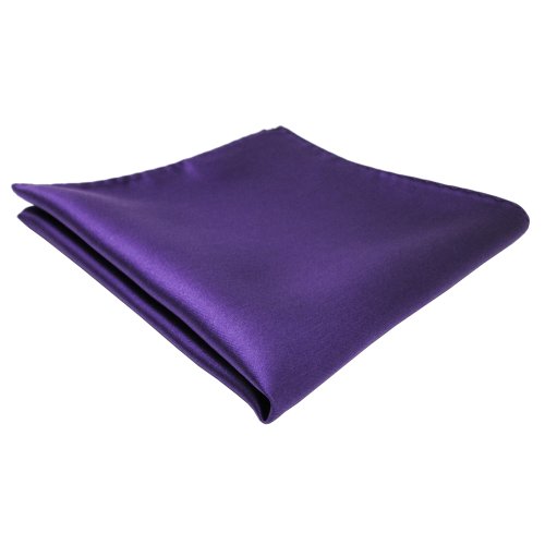 TigerTie Designer Einstecktuch in lila violett einfarbig uni von TigerTie