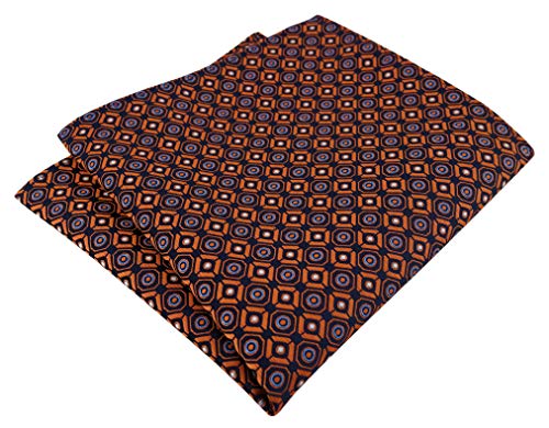 TigerTie Designer Einstecktuch in orange blau silber schwarz gemustert - Stecktuchgröße 30 x 30 cm TigerTie Designer Einstecktuch in orange blau silber schwarz gemustert - Stecktuchgröße 30 x 30 cm von TigerTie