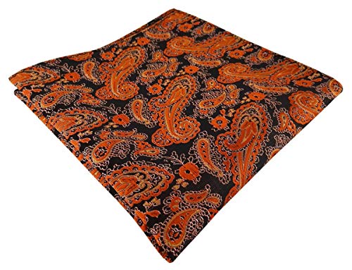 TigerTie Designer Einstecktuch in orange schwarz silber Paisley gemustert - Gr. 30 x 30 cm TigerTie Designer Einstecktuch in orange schwarz silber Paisley gemustert - Gr. 30 x 30 cm von TigerTie