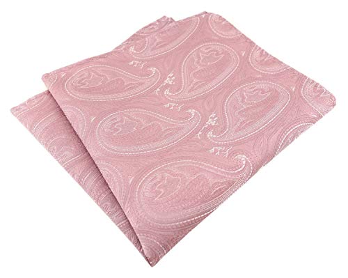 TigerTie Designer Einstecktuch in rosa altrosa silber Paisley gemustert von TigerTie
