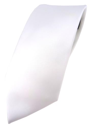TigerTie Herren Krawatte – Klassische 7,5 cm Krawatte in weiss einfarbigem Design, ideal für Geschäftstermine, festliche Anlässe und die Freizeit TigerTie Herren Krawatte – Klassische 7,5 cm Krawatte in weiss einfarbigem Design, ideal für Geschäftstermine, festliche Anlässe und die Freizeit von TigerTie