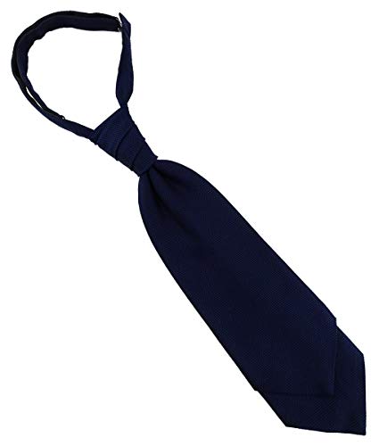 TigerTie Designer Plastron Pique 2tlg Krawatte fertig gebunden in marine uni gemustert TigerTie Designer Plastron Pique 2tlg Krawatte fertig gebunden in marine uni gemustert von TigerTie