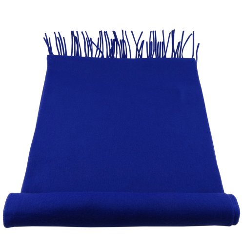 TigerTie Designer Schal in blau ultramarinblau einfarbig Uni - Cashmink von TigerTie