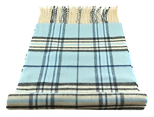 TigerTie Designer Schal in hellblau anthrazit grau beige kariert - Stoff Cashmink - made in Germany TigerTie Designer Schal in hellblau anthrazit grau beige kariert - Stoff Cashmink - made in Germany von TigerTie