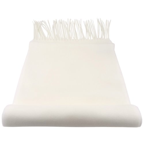 TigerTie Designer Schal in weiß creme perlweiß einfarbig Uni - Cashmink TigerTie Designer Schal in weiß creme perlweiß einfarbig Uni - Cashmink von TigerTie