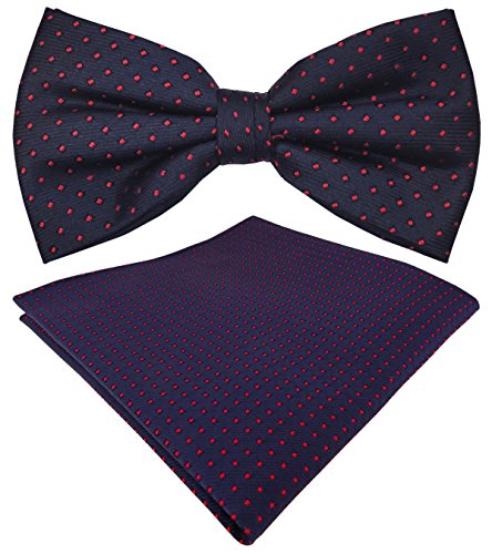 TigerTie Designer Seidenfliege + Einstecktuch Seide blau dunkelblau rot gepunktet TigerTie Designer Seidenfliege + Einstecktuch Seide blau dunkelblau rot gepunktet von TigerTie