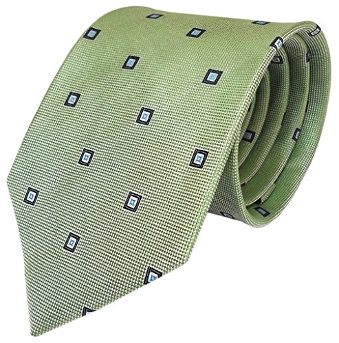 TigerTie Designer Seidenkrawatte grün hellgrün silber blau gemustert TigerTie Designer Seidenkrawatte grün hellgrün silber blau gemustert von TigerTie