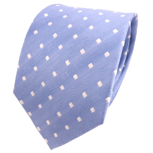 TigerTie Designer Seidenkrawatte in blau hellblau weiß gepunktet TigerTie Designer Seidenkrawatte in blau hellblau weiß gepunktet von TigerTie