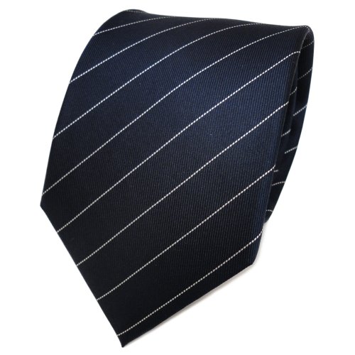 TigerTie Designer Seidenkrawatte in blau royal silber gestreift TigerTie Designer Seidenkrawatte in blau royal silber gestreift von TigerTie