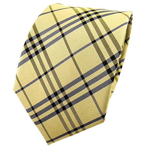 TigerTie Designer Seidenkrawatte in gelb grüngelb anthrazit kariert TigerTie Designer Seidenkrawatte in gelb grüngelb anthrazit kariert von TigerTie