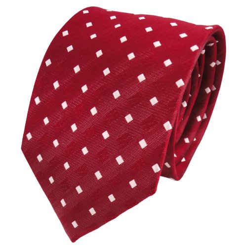 TigerTie Designer Seidenkrawatte in rot signalrot weiß gepunktet TigerTie Designer Seidenkrawatte in rot signalrot weiß gepunktet von TigerTie