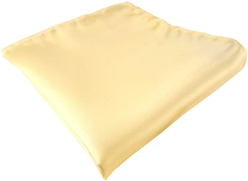 TigerTie Einstecktuch handrolliert in beige creme einfarbig Uni - Gr. 25 x 25 cm von TigerTie