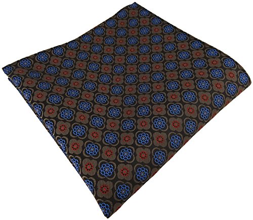 TigerTie Einstecktuch in braun rot schwarz blau gemustert von TigerTie