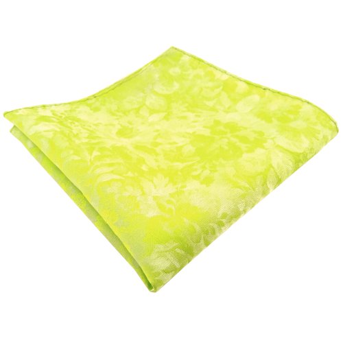 TigerTie Einstecktuch in grün gelb neongrün neongelb gemustert - Tuch Polyester von TigerTie