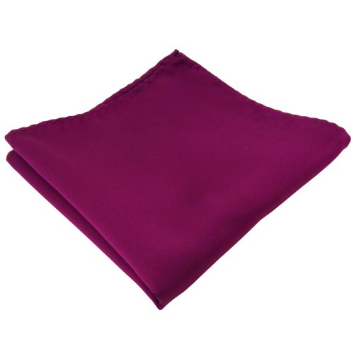 TigerTie Designer Einstecktuch in violett bordeauxviolett einfarbig uni von TigerTie