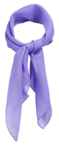 TigerTie Feines Damen Chiffon Nickituch in flieder einfarbig Uni - Größe 58 cm x 58 cm - Tuch Halstuch Schal TigerTie Feines Damen Chiffon Nickituch in flieder einfarbig Uni - Größe 58 cm x 58 cm - Tuch Halstuch Schal von TigerTie