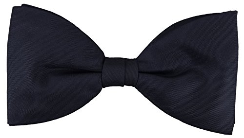 TigerTie Fliege in navy, Fliege 100% pure Seide - echter Moiré Effekt von TigerTie