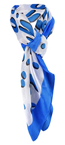 TigerTie Halstuch in blau schwarz grau gemustert - Schalgröße 100 x 100 cm TigerTie Halstuch in blau schwarz grau gemustert - Schalgröße 100 x 100 cm von TigerTie