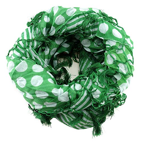TigerTie Halstuch in grün grau gestreift gepunktet mit Tusseln - Größe 100 x 100 cm TigerTie Halstuch in grün grau gestreift gepunktet mit Tusseln - Größe 100 x 100 cm von TigerTie
