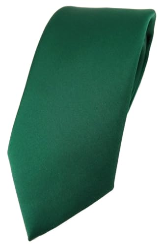 TigerTie Herren Krawatte – Klassische 7,5 cm Krawatte in moosgrün einfarbigem Design, ideal für Geschäftstermine, festliche Anlässe und die Freizeit von TigerTie