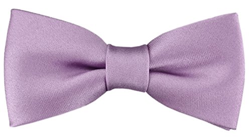 TigerTie - Kleinkinder Baby Fliege in dunkles flieder mit Gummizug 29 bis 40 cm Halsumfang verstellbar + Aufbewahrungsbox von TigerTie