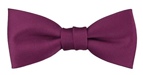 TigerTie Kleinkinder Baby Fliege in magenta Uni - Gr. 29 bis 50 cm Halsumfang verstellbar + Aufbewahrungsbox von TigerTie