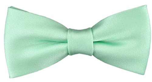 TigerTie - Kleinkinder Baby Fliege in mint mit Gummizug 29 bis 40 cm Halsumfang verstellbar + Aufbewahrungsbox von TigerTie