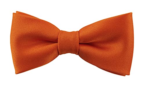 TigerTie - Kleinkinder Baby Fliege in orange mit Gummizug 29 bis 40 cm Halsumfang verstellbar + Aufbewahrungsbox von TigerTie