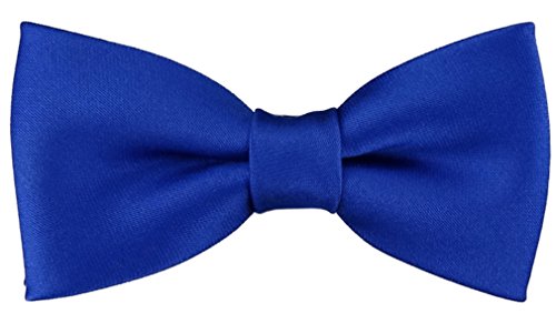 TigerTie - Kleinkinder Baby Fliege in royal mit Gummizug 29 bis 40 cm Halsumfang verstellbar + Aufbewahrungsbox von TigerTie