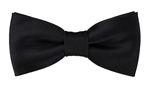 TigerTie - Kleinkinder Baby Fliege in schwarz mit Gummizug 29 bis 40 cm Halsumfang verstellbar + Aufbewahrungsbox von TigerTie