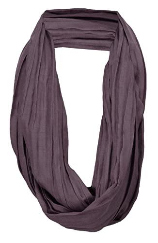 TigerTie Loop Schal in lila dunkellila einfarbig Uni - Schlauchschal Rundschal TigerTie Loop Schal in lila dunkellila einfarbig Uni - Schlauchschal Rundschal von TigerTie