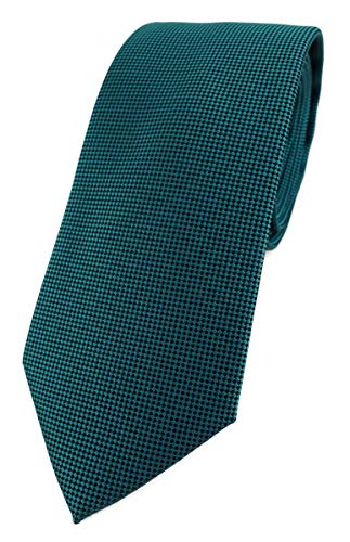 TigerTie Modische Designer Krawatte in petrol fein gepunktet TigerTie Modische Designer Krawatte in petrol fein gepunktet von TigerTie