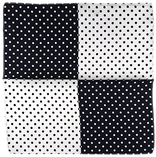 TigerTie Multi Seideneinstecktuch in schwarz weiss weissgrau gepunktet - Einstecktuch 100% Seide TigerTie Multi Seideneinstecktuch in schwarz weiss weissgrau gepunktet - Einstecktuch 100% Seide von TigerTie