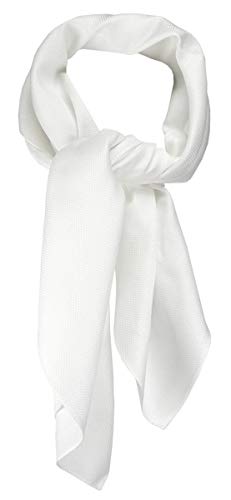 TigerTie Nickituch Kopftuch Halstuch Pique in weiss uni gemustert - Größe 70 x 70 cm TigerTie Nickituch Kopftuch Halstuch Pique in weiss uni gemustert - Größe 70 x 70 cm von TigerTie