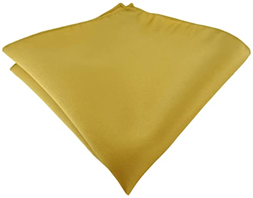 TigerTie - Satin Einstecktuch in gold einfarbig Uni - Tuch Polyester - Größe 26 x 26 cm TigerTie - Satin Einstecktuch in gold einfarbig Uni - Tuch Polyester - Größe 26 x 26 cm von TigerTie