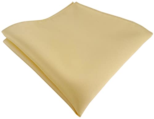 TigerTie - Satin Einstecktuch in hellgold einfarbig Uni - Tuch Polyester - Größe 26 x 26 cm TigerTie - Satin Einstecktuch in hellgold einfarbig Uni - Tuch Polyester - Größe 26 x 26 cm von TigerTie