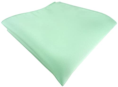 TigerTie Satin Einstecktuch in mint Uni einfarbig von TigerTie