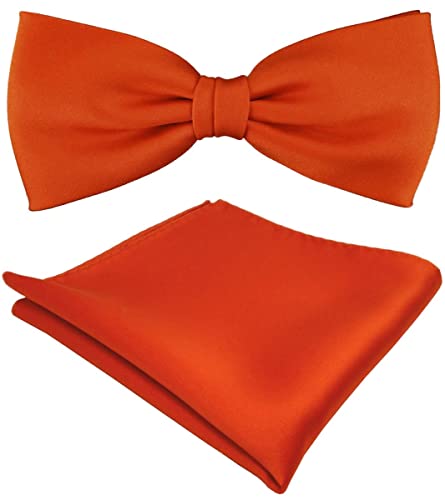 TigerTie Satin Fliege + Einstecktuch in orange leuchtorange Uni einfarbig + Geschenkbox TigerTie Satin Fliege + Einstecktuch in orange leuchtorange Uni einfarbig + Geschenkbox von TigerTie