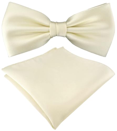TigerTie Satin Fliege Einstecktuch in beige Uni einfarbig + Aufbewahrungsbox TigerTie Satin Fliege Einstecktuch in beige Uni einfarbig + Aufbewahrungsbox von TigerTie