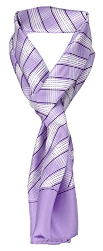 TigerTie Satin Schal in flieder weissgrau schwarz gestreift - 100% Seide - Gr. 27 x 140 cm TigerTie Satin Schal in flieder weissgrau schwarz gestreift - 100% Seide - Gr. 27 x 140 cm von TigerTie