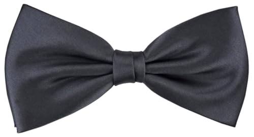 TigerTie Herren Satin Seidenfliege in anthrazit einfarbig Uni – Fliege aus 100% Seide, ideal für Hochzeit, Party, Business, Abendgarderobe und festliche Anlässe TigerTie Herren Satin Seidenfliege in anthrazit einfarbig Uni – Fliege aus 100% Seide, ideal für Hochzeit, Party, Business, Abendgarderobe und festliche Anlässe von TigerTie