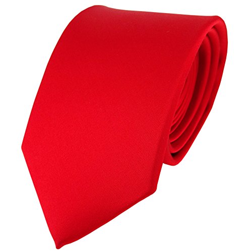 TigerTie Satin Seidenkrawatte in verkehrsrot einfarbig Uni - Krawatte 100% Seide TigerTie Satin Seidenkrawatte in verkehrsrot einfarbig Uni - Krawatte 100% Seide von TigerTie