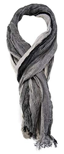 TigerTie Schal in silber grau schwarz anthrazit gemustert Gr. 180 x 50 cm von TigerTie