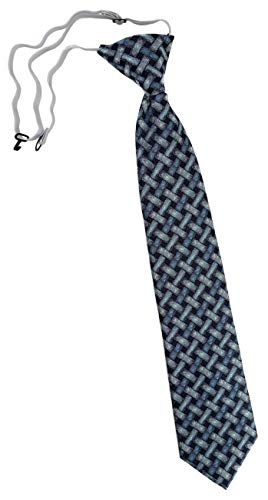 TigerTie Security Sicherheits Krawatte in mint blau schwarz - Motiv Flechtmuster - vorgebunden mit Gummizug TigerTie Security Sicherheits Krawatte in mint blau schwarz - Motiv Flechtmuster - vorgebunden mit Gummizug von TigerTie