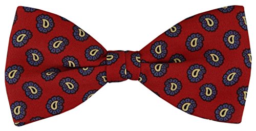 TigerTie Seidenfliege in rot blau gold schwarz Paisley gemustert - Fliege 100% pure Seide + Aufbewahrungsbox TigerTie Seidenfliege in rot blau gold schwarz Paisley gemustert - Fliege 100% pure Seide + Aufbewahrungsbox von TigerTie